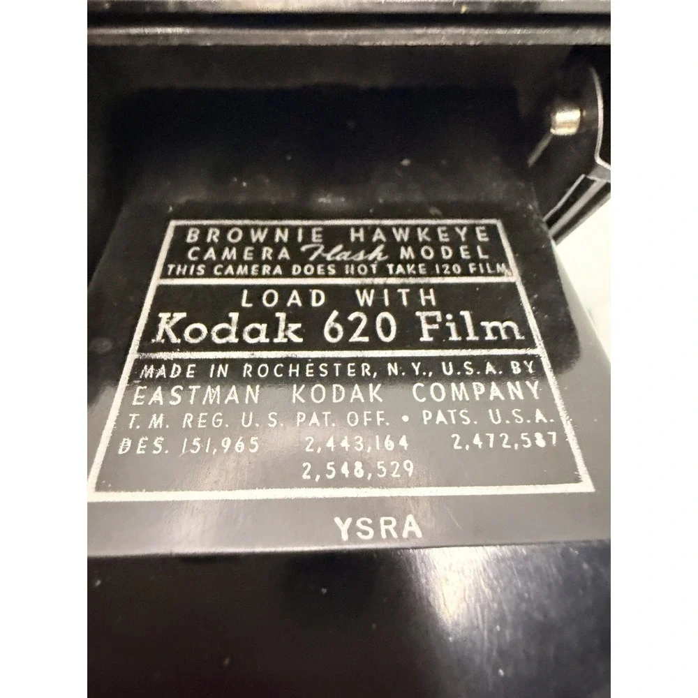 Vintage Kodak Brownie Hawkeye Flash Model Box Camera 1950s Film Camera